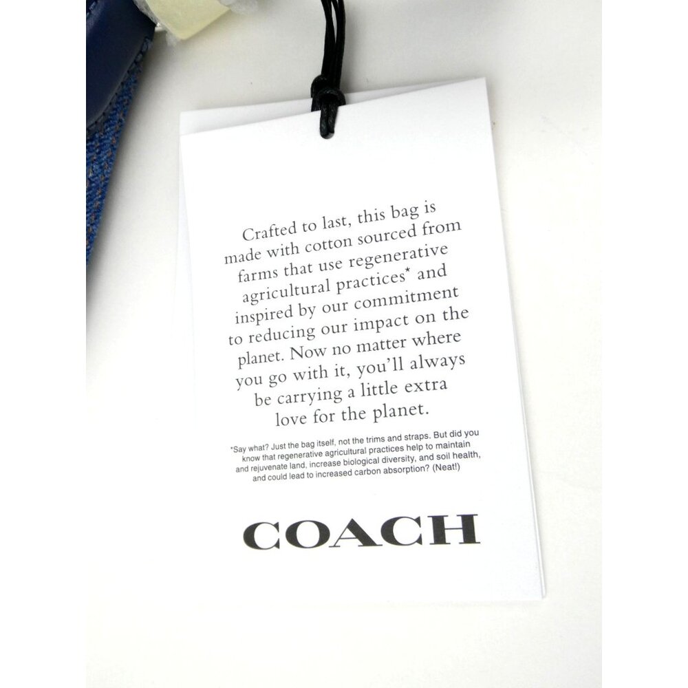 Coach Indigo Denim Ashton Shoulder Bag CAK44 NWT - Picture 10 of 11